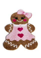 Dolled Up Gingerbread Cookie Rug
