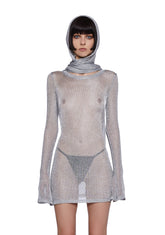 Tempo Metallic Knit Mini Dress