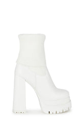 Roddy Platform Boots - White