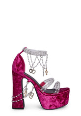 Holy Revelation Platform Heels - Magenta