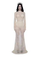 Majesty Masque Maxi Dress Set - Off White