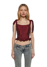 Crimson Secrets Corset Top