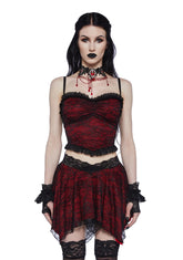 Stop Me Knit Cami Top - Red