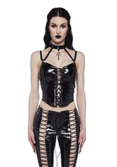 Have Mercy Lace Up Top