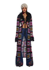 Lady Leisure Crochet Long Cardigan