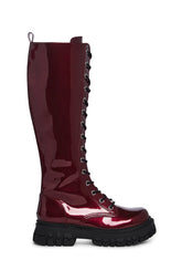 Teen Craft Knee High Boots - Red