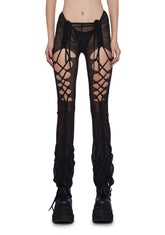 Fader Mesh Ruched Cut Out Pants