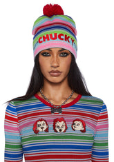 Just Bad Striped Beanie