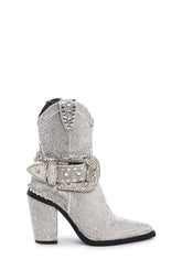 Sharp Sheriff Shine Cowboy Boots - Silver