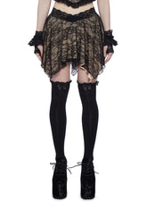 Stop Me Handkerchief Mini Skirt - Nude