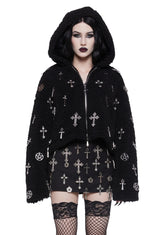 Idol Worship Hooded Sherpa Jacket