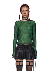 Rebel Calling Long Sleeve Top - Green