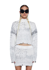 Sassy Views Distressed Sweater