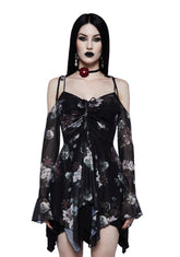 F is For Fairies™ Handkerchief Dress - Dark Floral