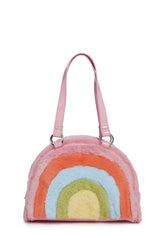 Spectrum Creamsicle Faux Fur Handbag