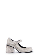 Desire Me Rhinestone Mary Janes - Silver