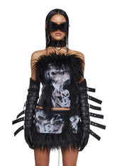 Doomsday Faux Fur Corset
