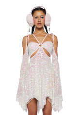 Lightning In A Bottle Mini Dress - White