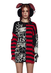 Maybe Not Intarsia Sweater