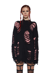 Remote Control Knit Sweater - Pink