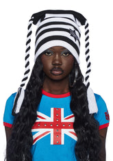 Trapped In Glitz Knit Beanie