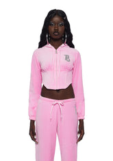 Keep It Glossy Corset Hoodie