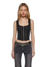 Crossfade Organza Corset Top