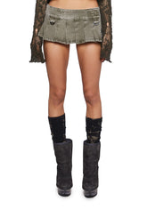Crossfade Micro Pleated Micro Skirt
