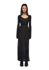 Crossfade Long Sleeve Maxi Dress