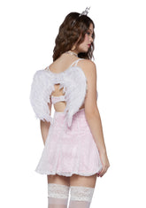 Earth Angel Dress And Wings Set