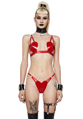 Zealous Vixen Lingerie Set - Red