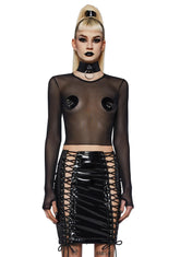 Reign of Pleasure Mesh Top