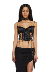 Lovers Lane Corset Top-Black