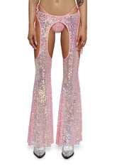 Royal Reef Diva Sequin Chaps Set - Pink
