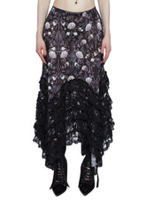 Midnight Bloom Maxi Skirt