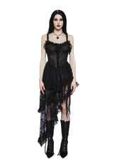 Seductive Silence Midi Dress - Black