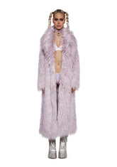 Astro Arctic Faux Fur Coat - Purple