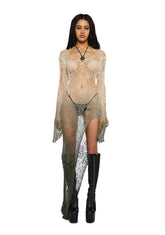 A Lifetime With You Longline Sweater-Light Green