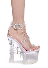 Holy Revelation Platform Heels - Clear