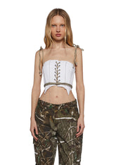 Pitch Corset Top - White
