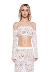 Country Charm Crochet Crop Top