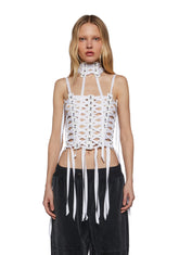 Pitch Ribbon Corset Top