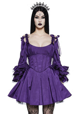 Haunted Hue Mini Dress - Purple