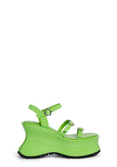 Sightseeing Platform Sandals - Green