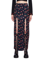 Strawberry Shores Midi Skirt