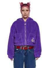 Tinky-Winky Hooded Sherpa Jacket