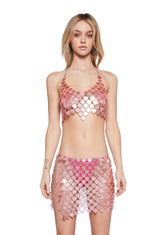 Smitten Image Chain Halter Top