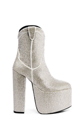 Western Treasures Platform Boots