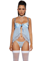 My Secret's Keeper Lingerie Set - Blue