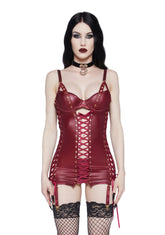 Riveting Love Chemise Set - Red
